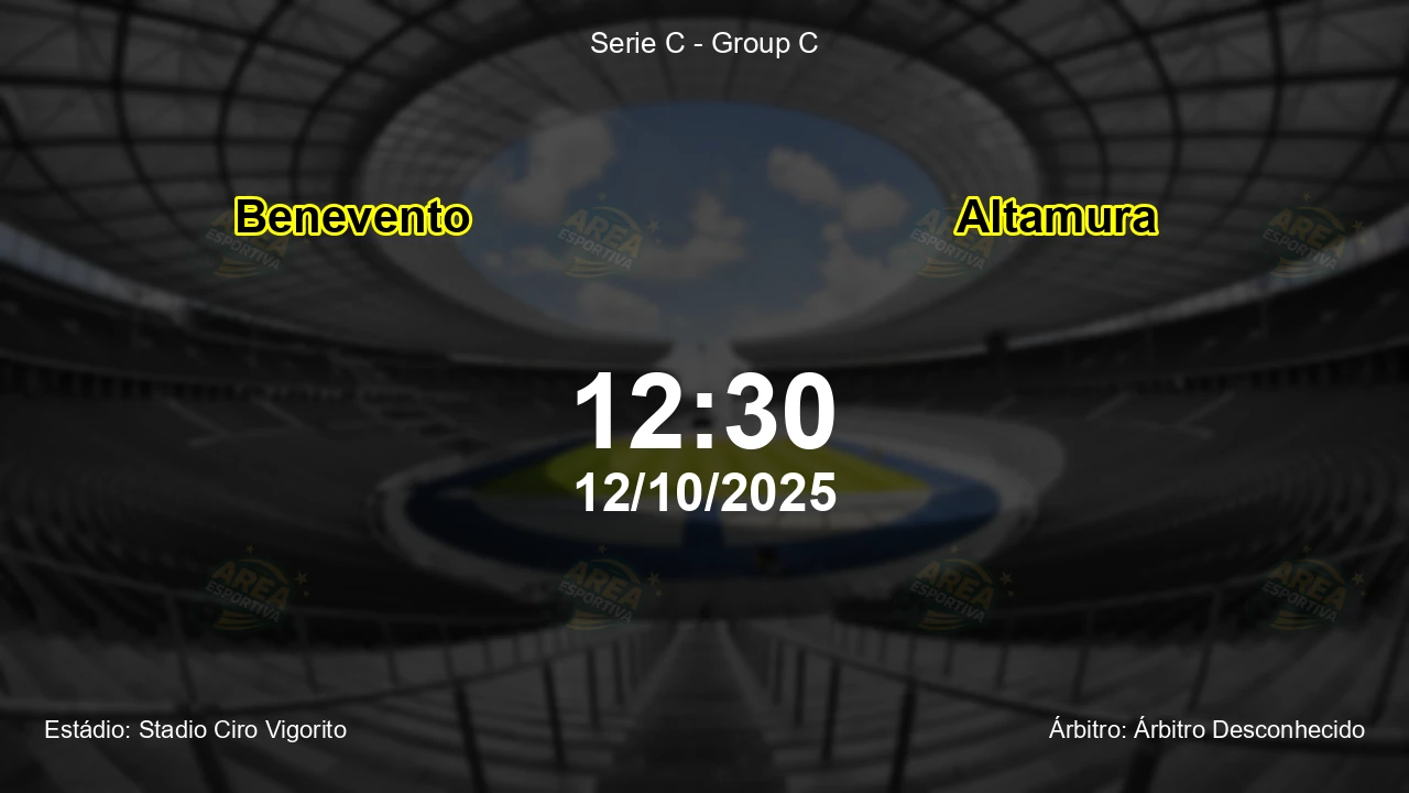 Palpite e análise do jogo Benevento vs Altamura pela Serie C - Group C