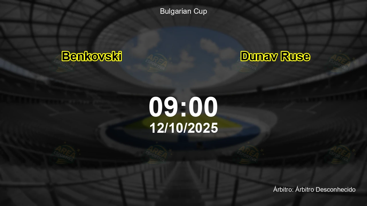 Palpite e análise do jogo Benkovski vs Dunav Ruse pela Bulgarian Cup