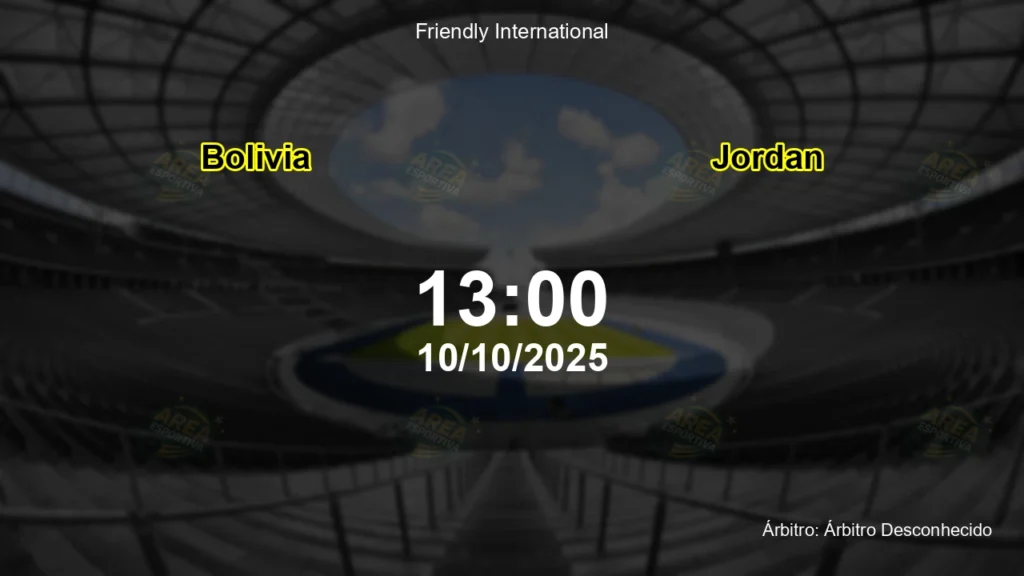 Palpite e an&aacute;lise do jogo Bolivia vs Jordan pela Friendly International
