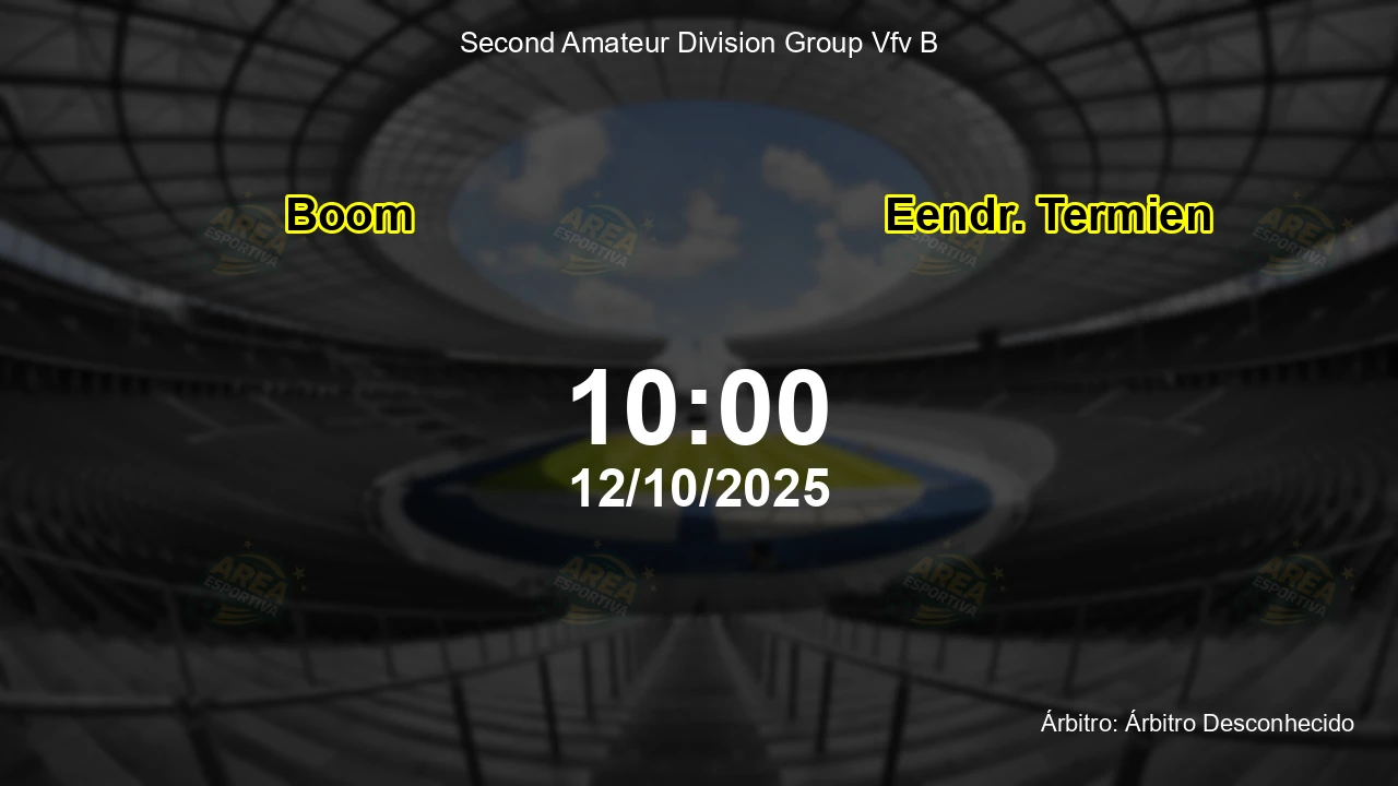 Palpite e análise do jogo Boom vs Eendr. Termien pela Second Amateur Division Group Vfv B