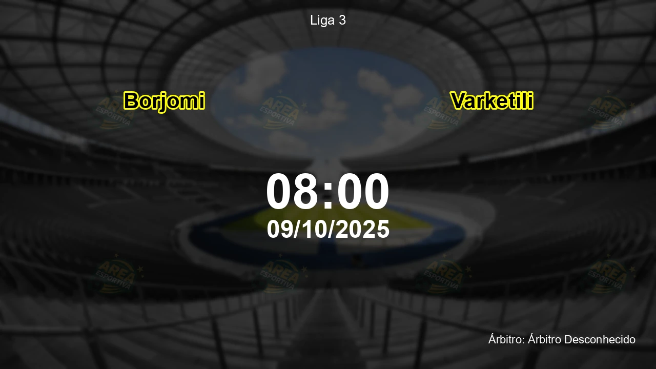 Palpite e análise do jogo Borjomi vs Varketili pela Liga 3