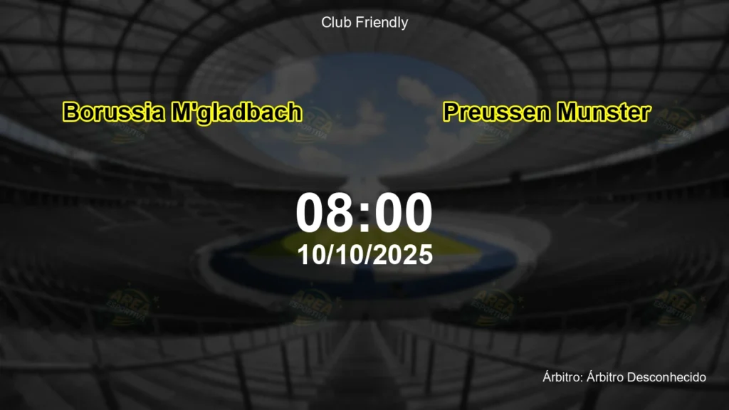 Palpite e an&aacute;lise do jogo Borussia M'gladbach vs Preussen Munster pela Club Friendly