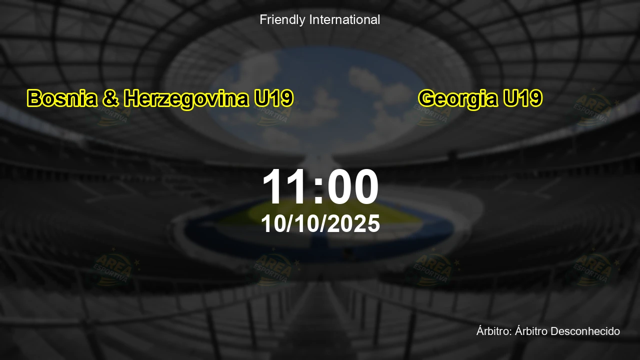 Palpite e análise do jogo Bosnia & Herzegovina U19 vs Georgia U19 pela Friendly International