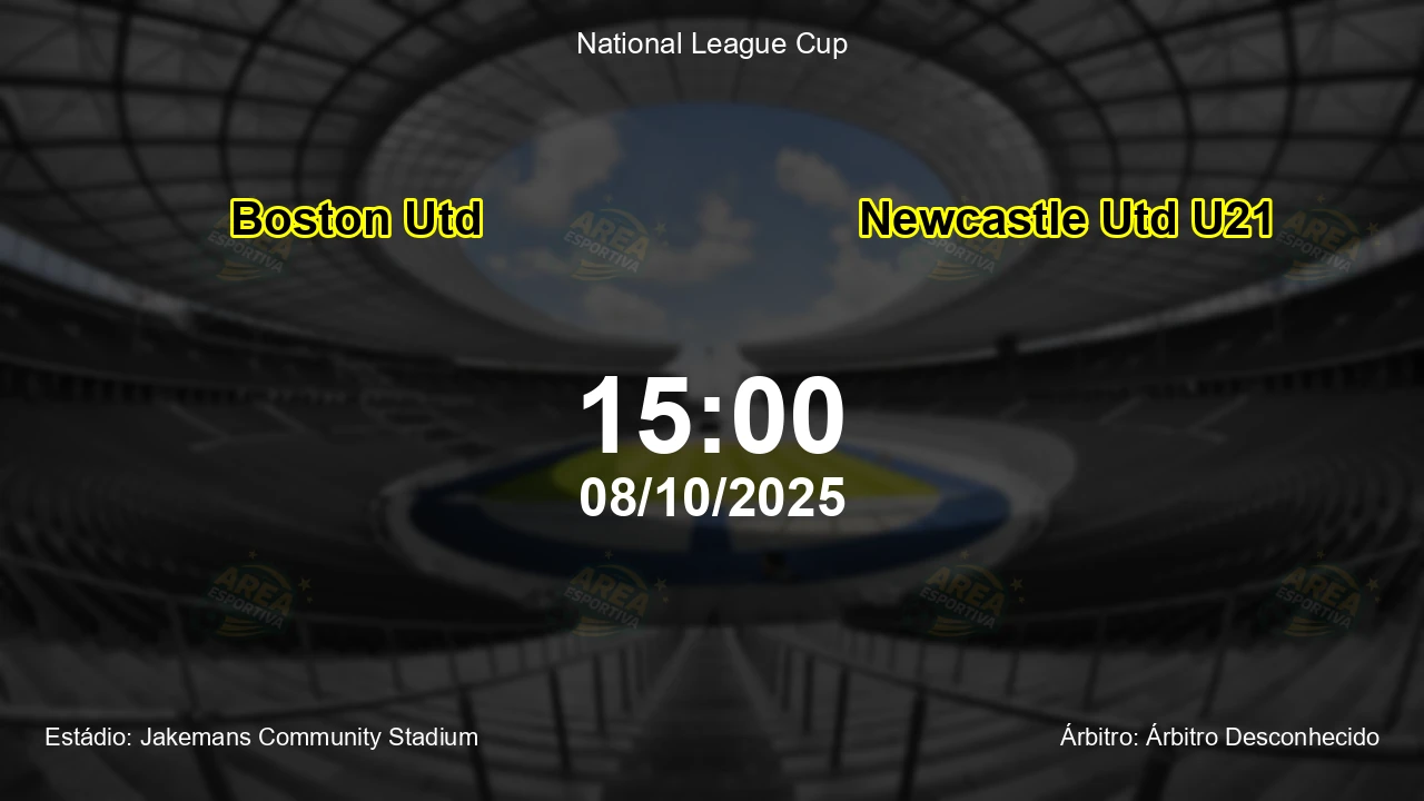 Palpite e análise do jogo Boston Utd vs Newcastle Utd U21 pela National League Cup