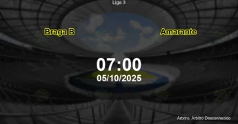 Palpite e análise do jogo Braga B vs Amarante pela Liga 3