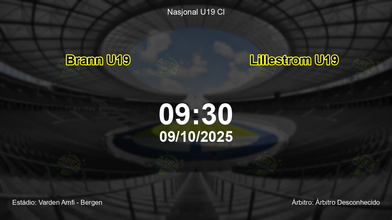 Palpite e análise do jogo Brann U19 vs Lillestrom U19 pela Nasjonal U19 Cl