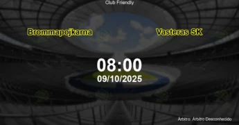Palpite e análise do jogo Brommapojkarna vs Vasteras SK pela Club Friendly