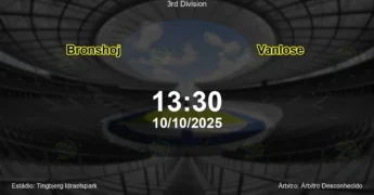 Palpite e análise do jogo Bronshoj vs Vanlose pela 3rd Division