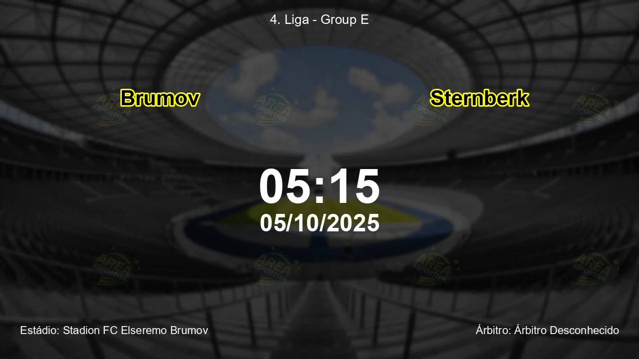Palpite e análise do jogo Brumov vs Sternberk pela 4. Liga - Group E