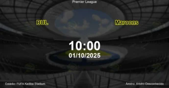 Palpite e análise do jogo BUL vs Maroons pela Premier League