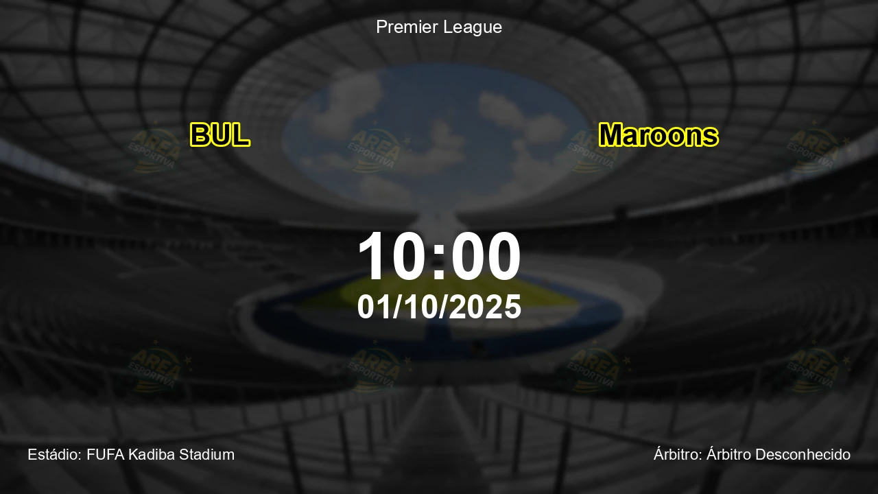 Palpite e análise do jogo BUL vs Maroons pela Premier League