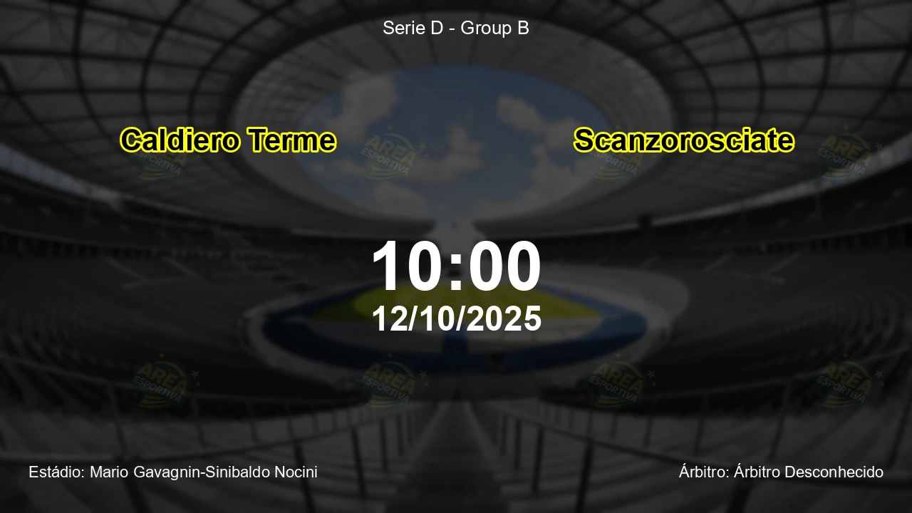 Palpite e análise do jogo Caldiero Terme vs Scanzorosciate pela Serie D - Group B