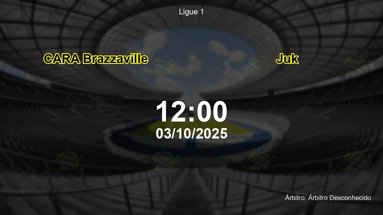 Palpite e análise do jogo CARA Brazzaville vs Juk pela Ligue 1