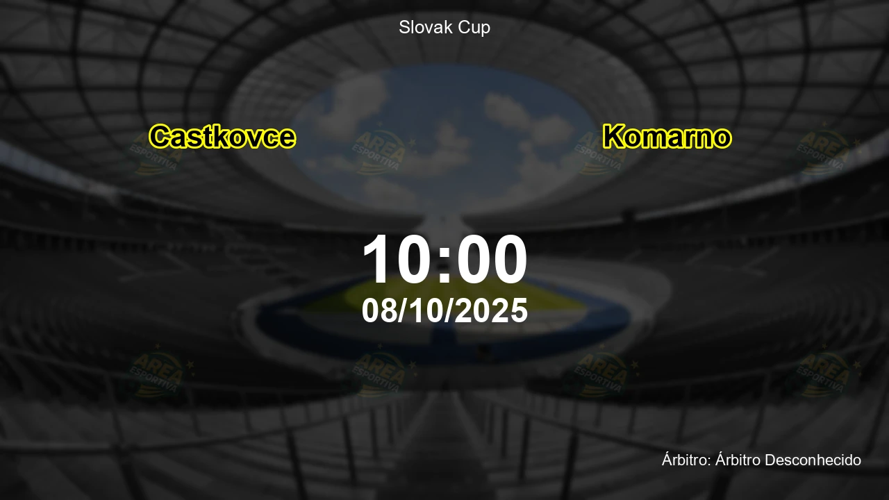 Palpite e análise do jogo Castkovce vs Komarno pela Slovak Cup