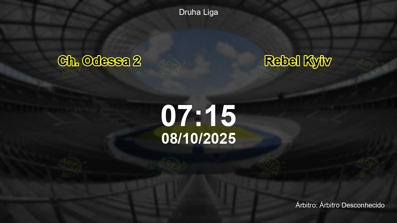 Palpite e análise do jogo Ch. Odessa 2 vs Rebel Kyiv pela Druha Liga