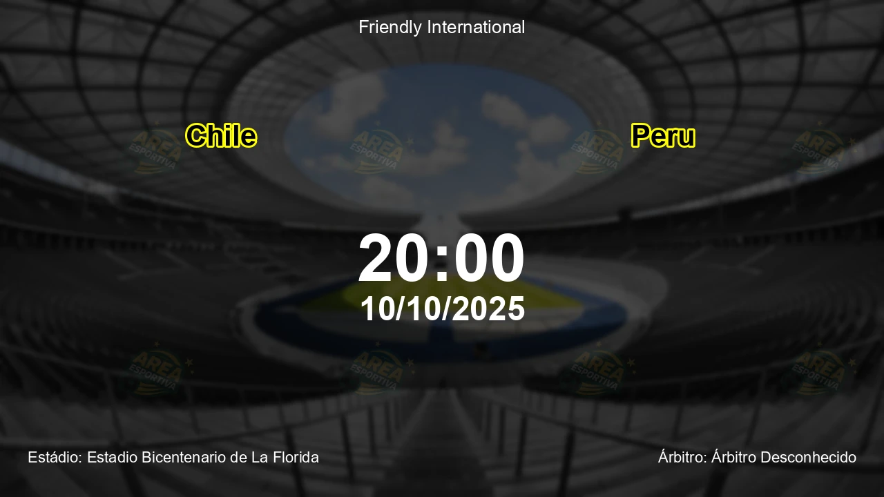 Palpite e análise do jogo Chile vs Peru pela Friendly International