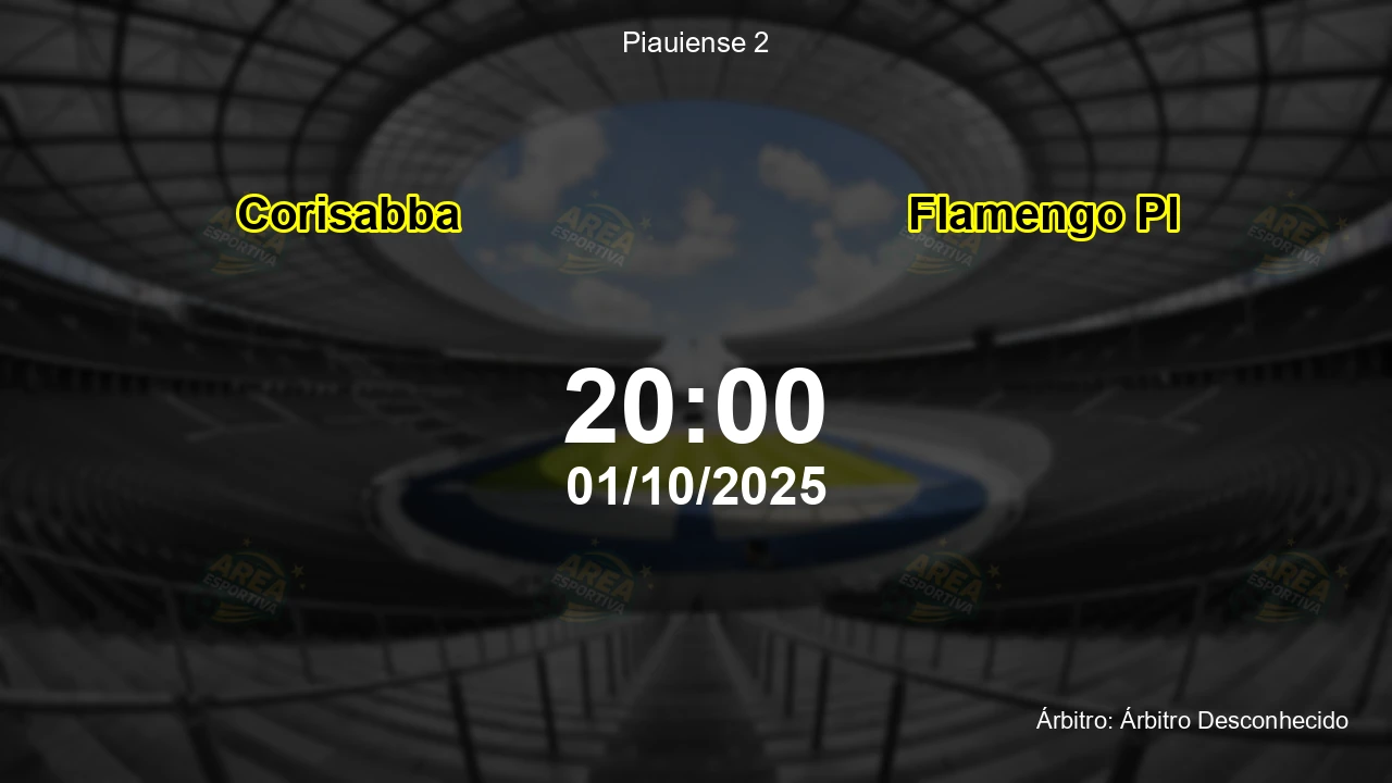 Palpite e análise do jogo Corisabba vs Flamengo PI pela Piauiense 2