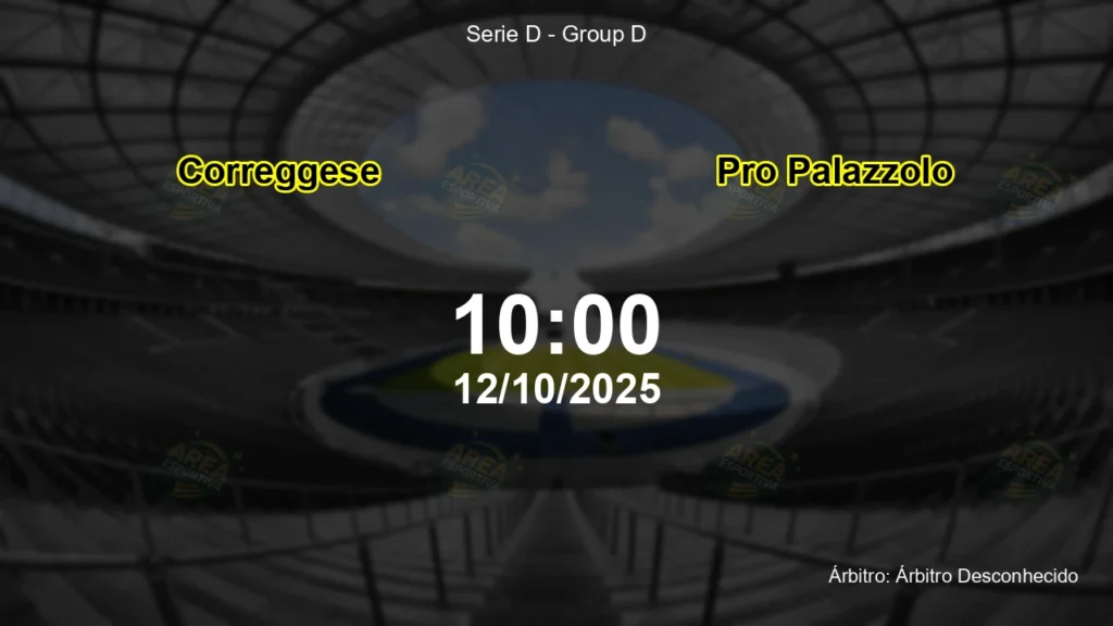 Palpite e an&aacute;lise do jogo Correggese vs Pro Palazzolo pela Serie D - Group D