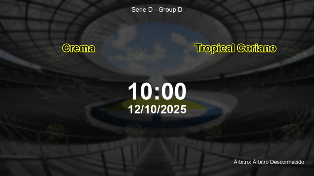 Palpite e an&aacute;lise do jogo Crema vs Tropical Coriano pela Serie D - Group D