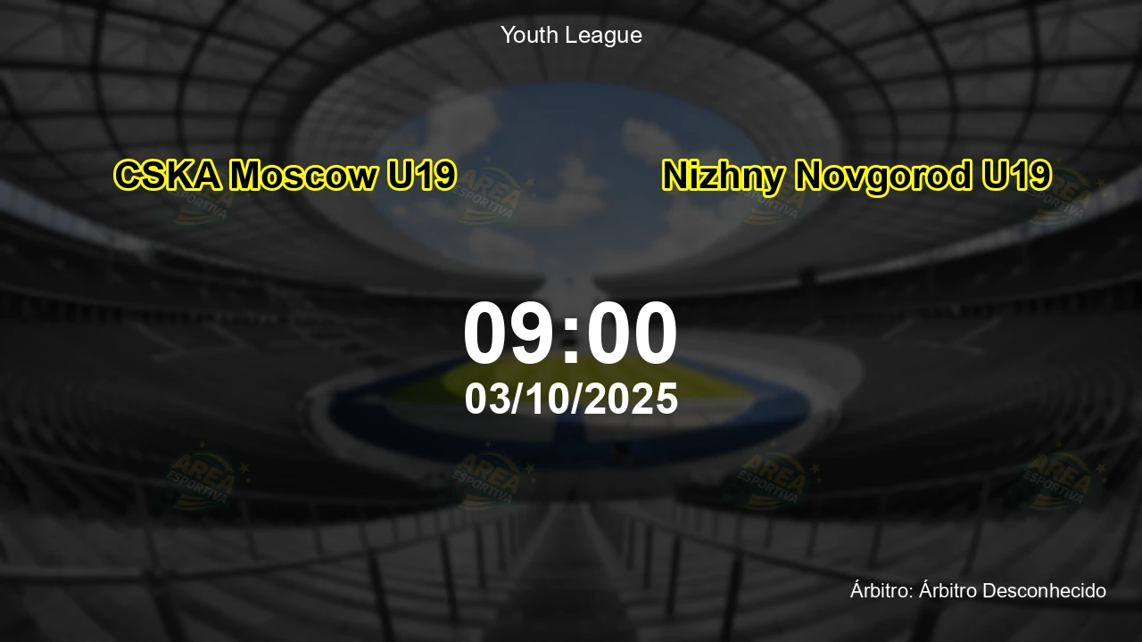 Palpite e análise do jogo CSKA Moscow U19 vs Nizhny Novgorod U19 pela Youth League