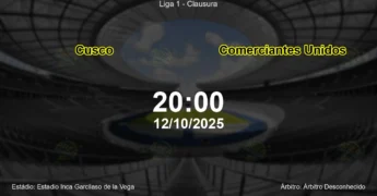 Palpite e análise do jogo Cusco vs Comerciantes Unidos pela Liga 1 - Clausura