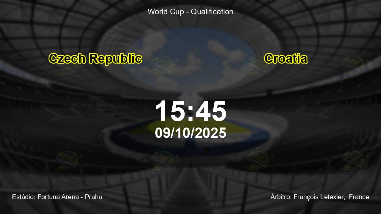 Palpite e análise do jogo Czech Republic vs Croatia pela World Cup - Qualification