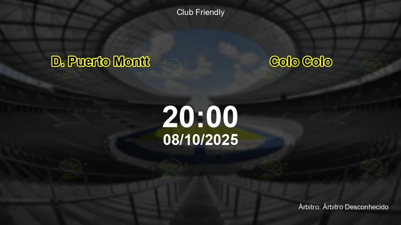 Palpite e análise do jogo D. Puerto Montt vs Colo Colo pela Club Friendly