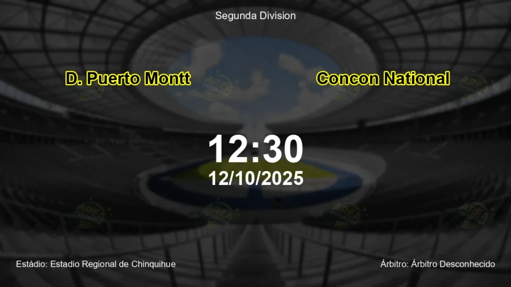 Palpite e an&aacute;lise do jogo D. Puerto Montt vs Concon National pela Segunda Division