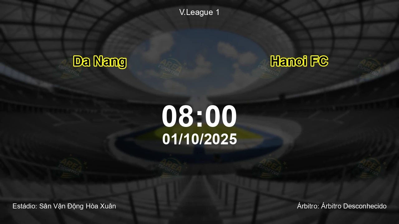 Palpite e análise do jogo Da Nang vs Hanoi FC pela V.League 1