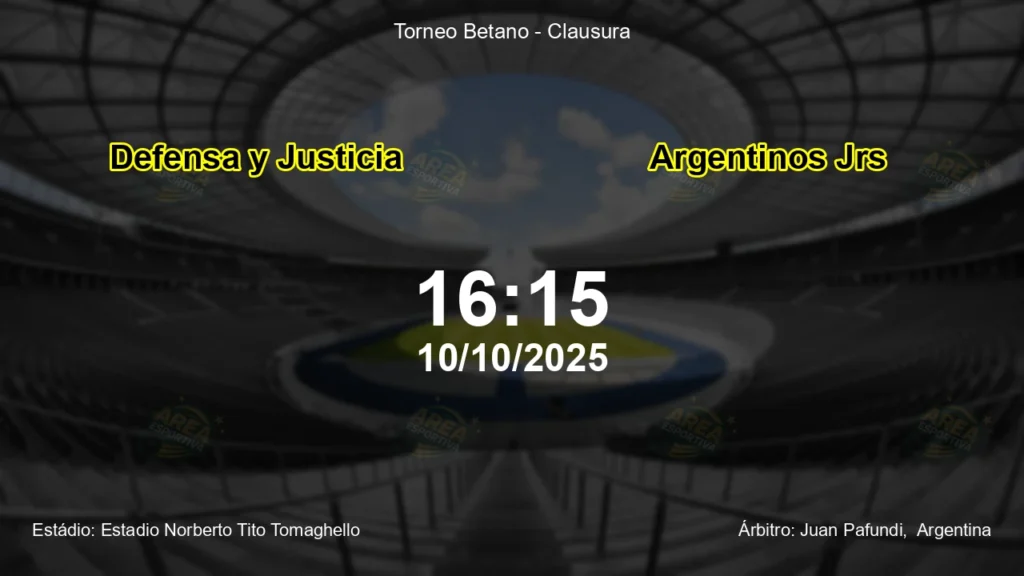 Palpite e an&aacute;lise do jogo Defensa y Justicia vs Argentinos Jrs pela Torneo Betano - Clausura