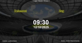 Palpite e análise do jogo Delemont vs Zug pela 1.Liga Classic Group 2