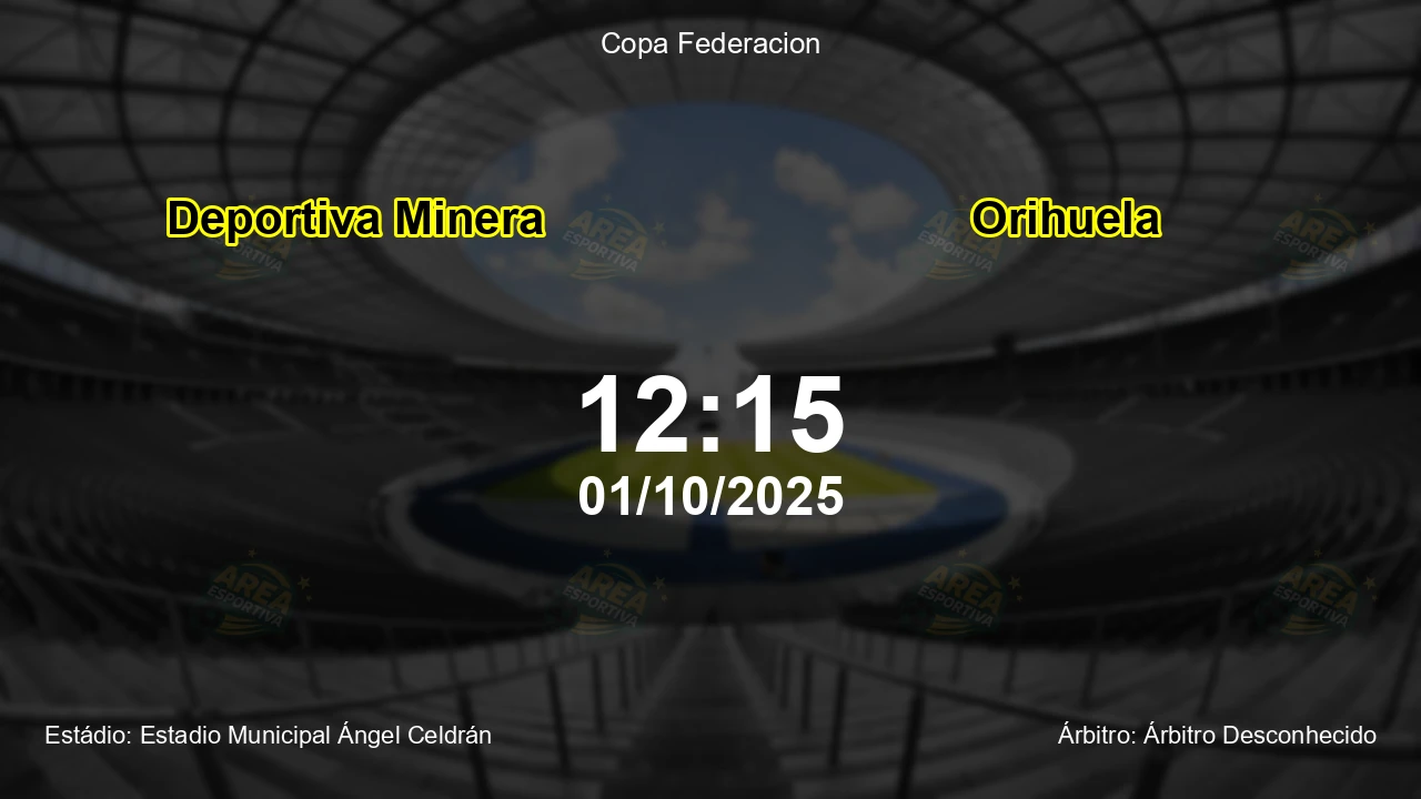 Palpite e análise do jogo Deportiva Minera vs Orihuela pela Copa Federacion