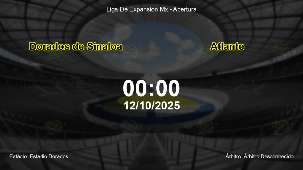 Palpite e an&aacute;lise do jogo Dorados de Sinaloa vs Atlante pela Liga De Expansion Mx - Apertura