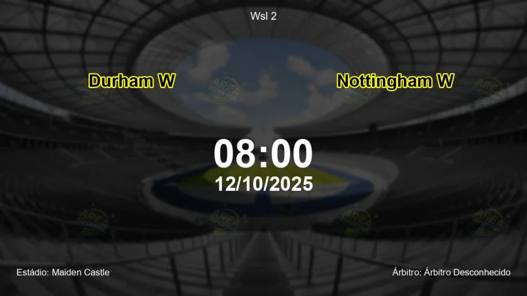 Palpite e an&aacute;lise do jogo Durham W vs Nottingham W pela Wsl 2