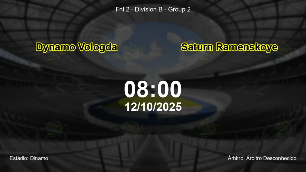 Palpite e an&aacute;lise do jogo Dynamo Vologda vs Saturn Ramenskoye pela Fnl 2 - Division B - Group 2