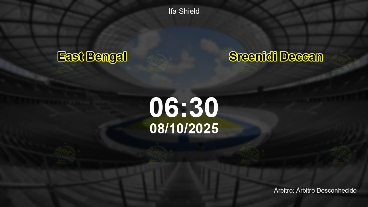 Palpite e análise do jogo East Bengal vs Sreenidi Deccan pela Ifa Shield