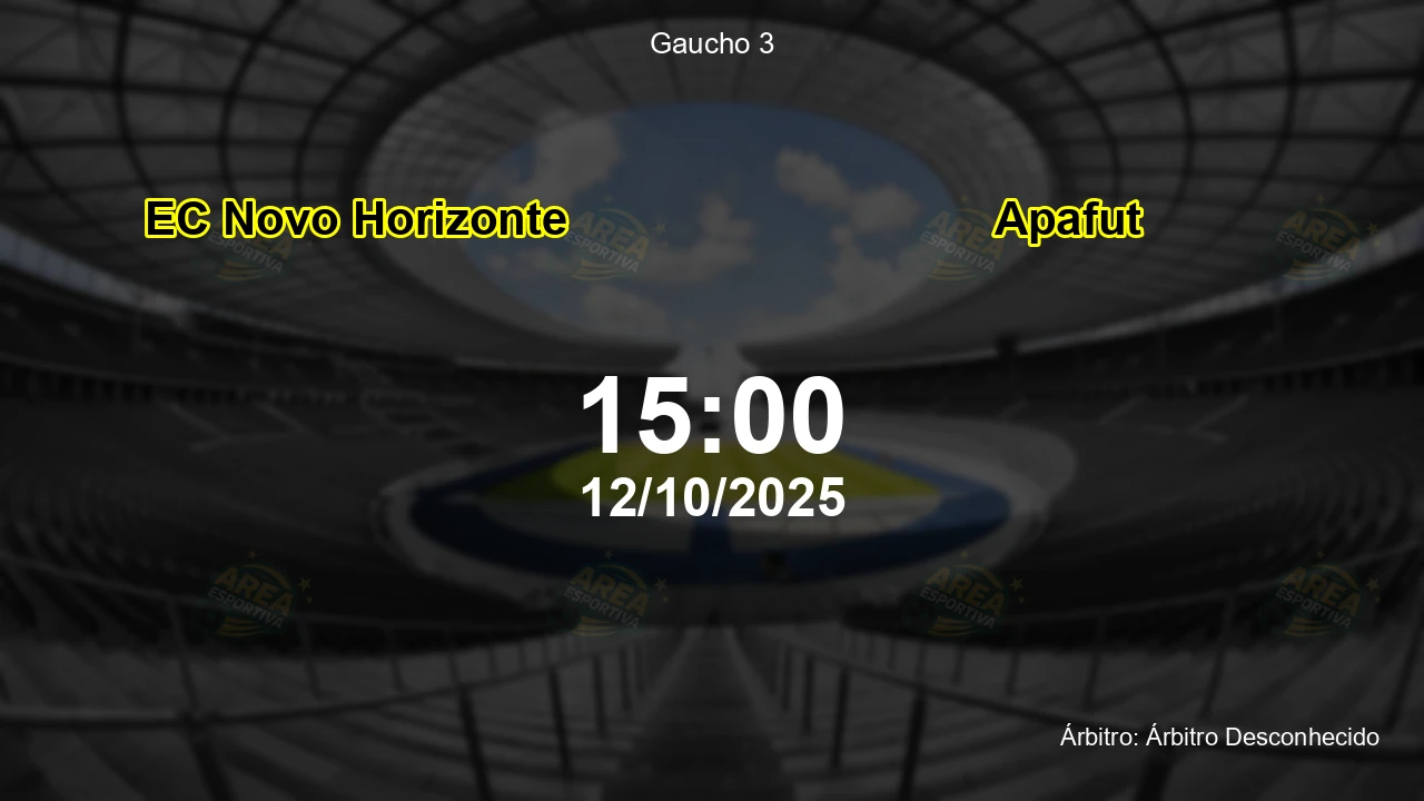 Palpite e análise do jogo EC Novo Horizonte vs Apafut pela Gaucho 3
