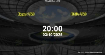 Palpite e análise do jogo Egypt U20 vs Chile U20 pela World Cup U20