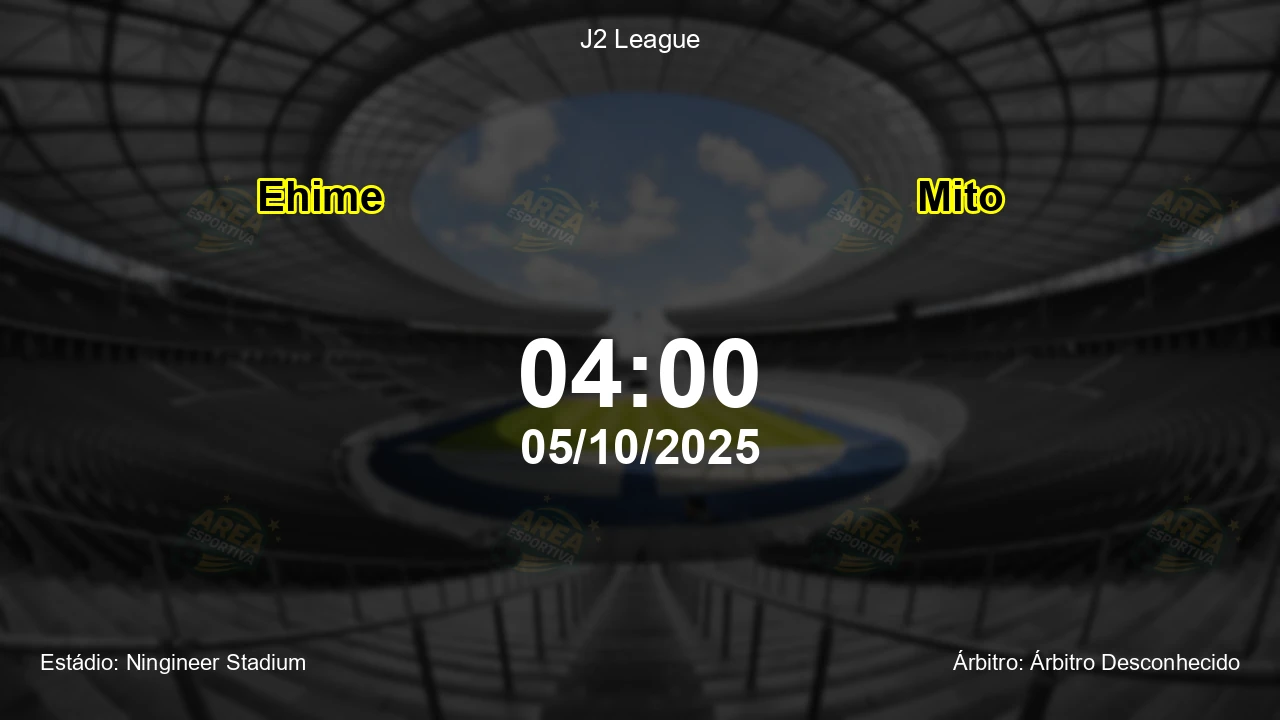 Palpite e análise do jogo Ehime vs Mito pela J2 League