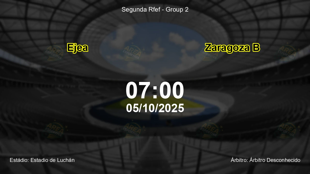 Palpite e análise do jogo Ejea vs Zaragoza B pela Segunda Rfef - Group 2