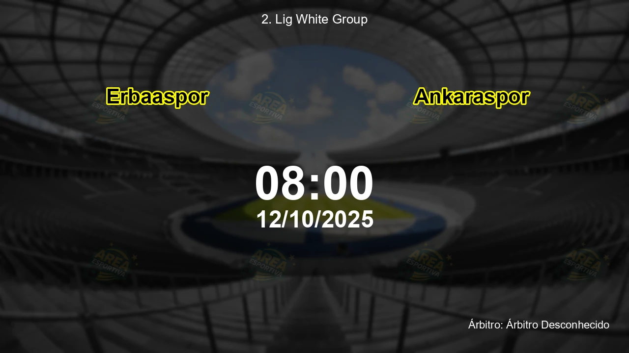 Palpite e análise do jogo Erbaaspor vs Ankaraspor pela 2. Lig White Group