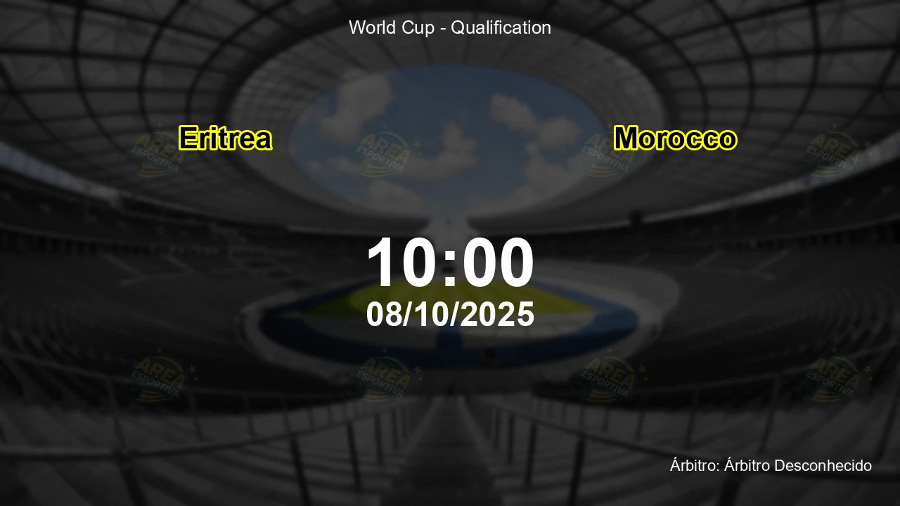 Palpite e análise do jogo Eritrea vs Morocco pela World Cup - Qualification