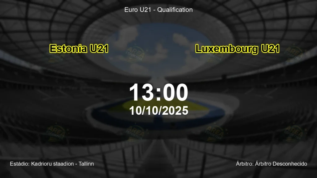 Palpite e an&aacute;lise do jogo Estonia U21 vs Luxembourg U21 pela Euro U21 - Qualification