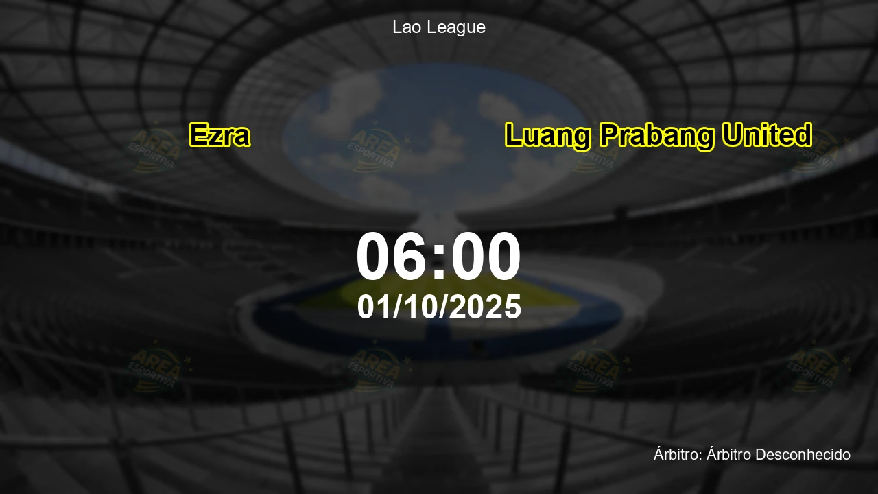 Palpite e análise do jogo Ezra vs Luang Prabang United pela Lao League