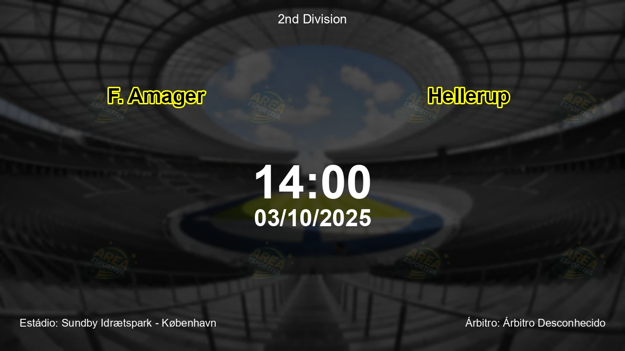 Palpite e análise do jogo F. Amager vs Hellerup pela 2nd Division