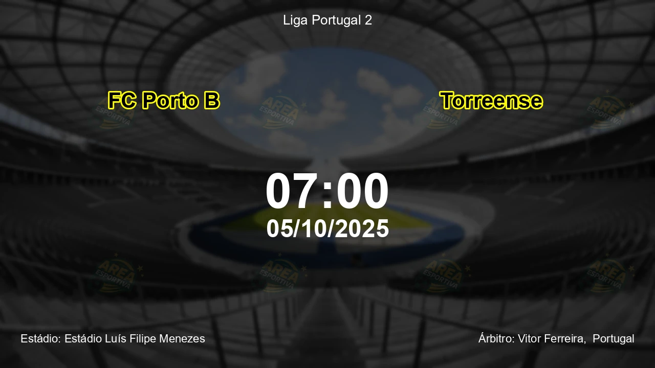 Palpite e análise do jogo FC Porto B vs Torreense pela Liga Portugal 2