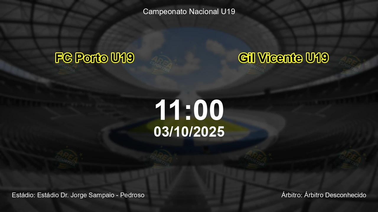 Palpite e análise do jogo FC Porto U19 vs Gil Vicente U19 pela Campeonato Nacional U19