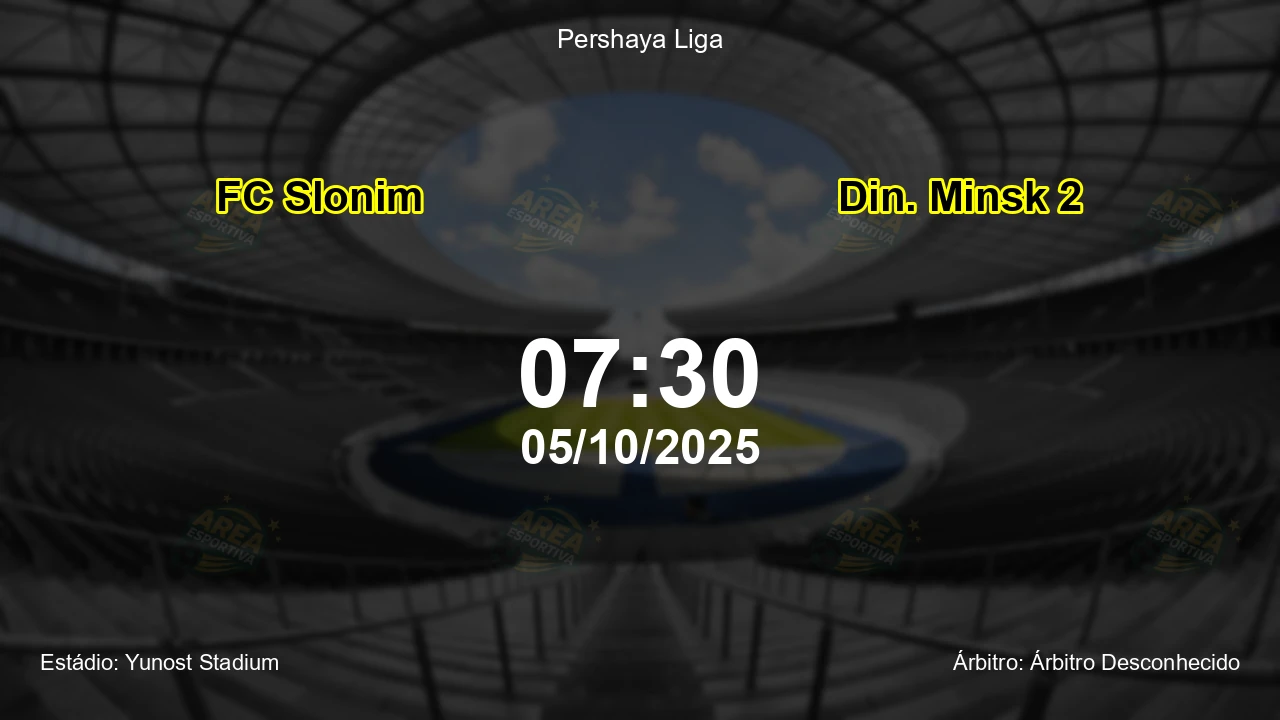 Palpite e análise do jogo FC Slonim vs Din. Minsk 2 pela Pershaya Liga