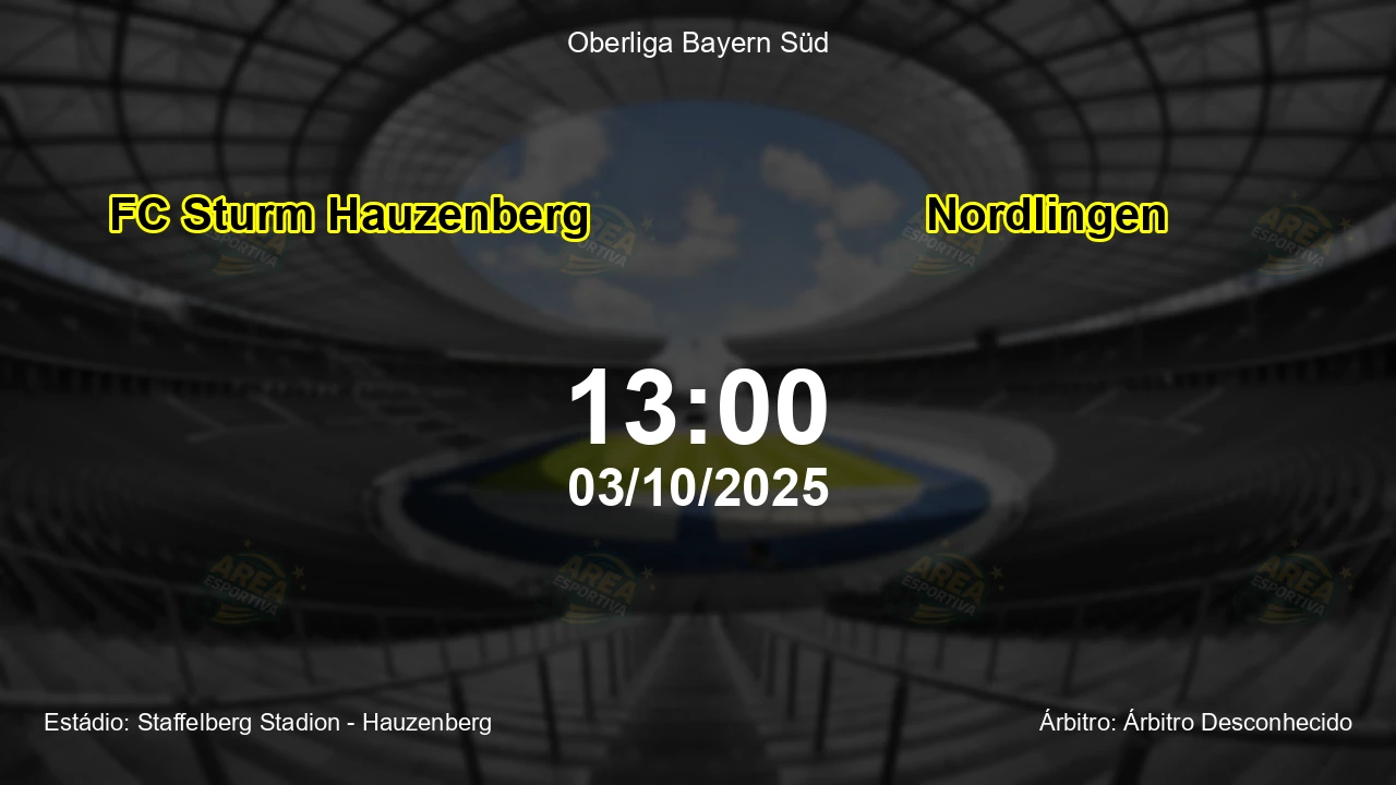 Palpite e análise do jogo FC Sturm Hauzenberg vs Nordlingen pela Oberliga Bayern Süd