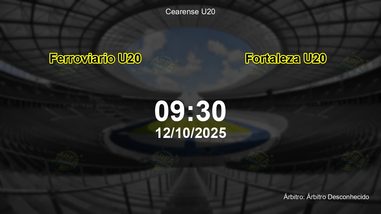 Palpite e análise do jogo Ferroviario U20 vs Fortaleza U20 pela Cearense U20